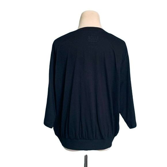 Don’t Look Back semi sheer black front print T Shirt size XL - Picture 3 of 7